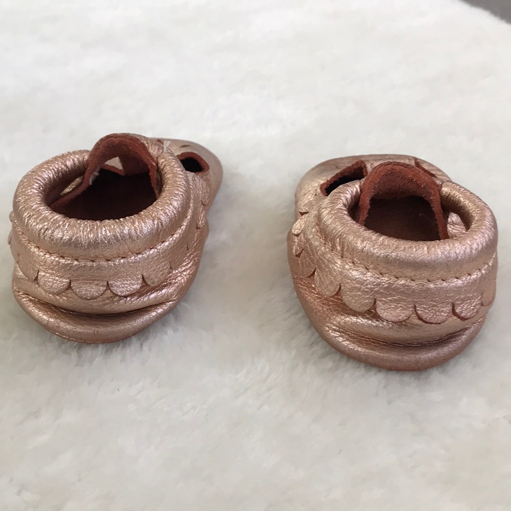 Freshly Picked Rose Gold Shoes - size 4
